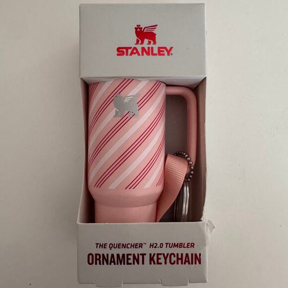 Stanley Accessories - ❌SOLD❌ Stanley The Quencher H2.0 Tumbler Ornament Keychain Mini Strawberry Twist